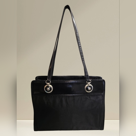 Versace Handbags - Versace Nylon & Patent Leather tote